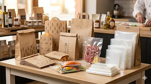 sac papiers et sac sous vide